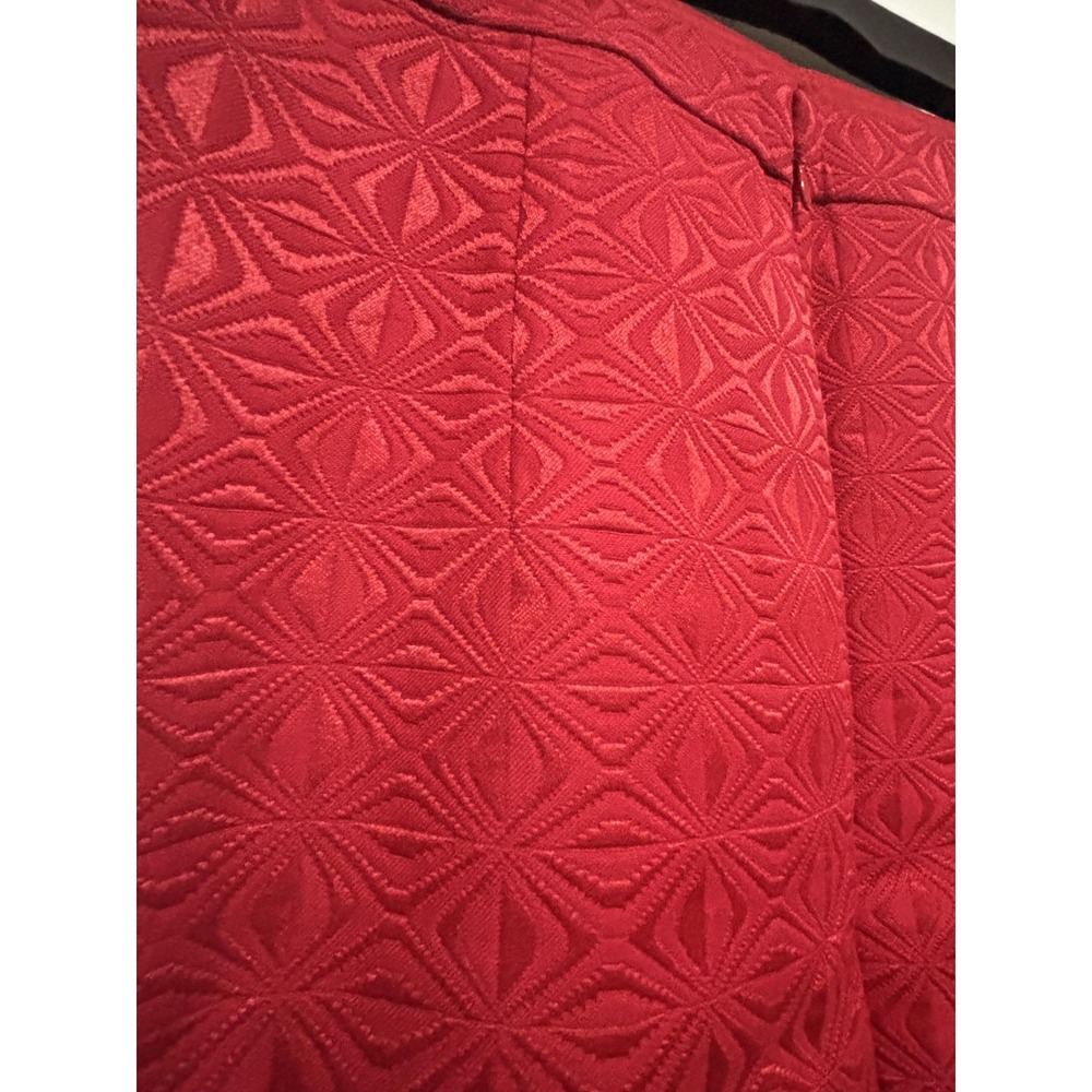 The Limited Petite Skirt Womens 6P Red Textured Jacquard Pencil Lined Office - Picture 5 of 11